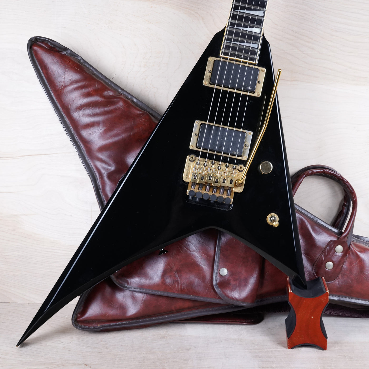 Grover Jackson Randy Rhoads RR Dan Spitz Professional MIJ 1991 Black V Anthrax Schaller Locking Tremolo Japan w/ Bag