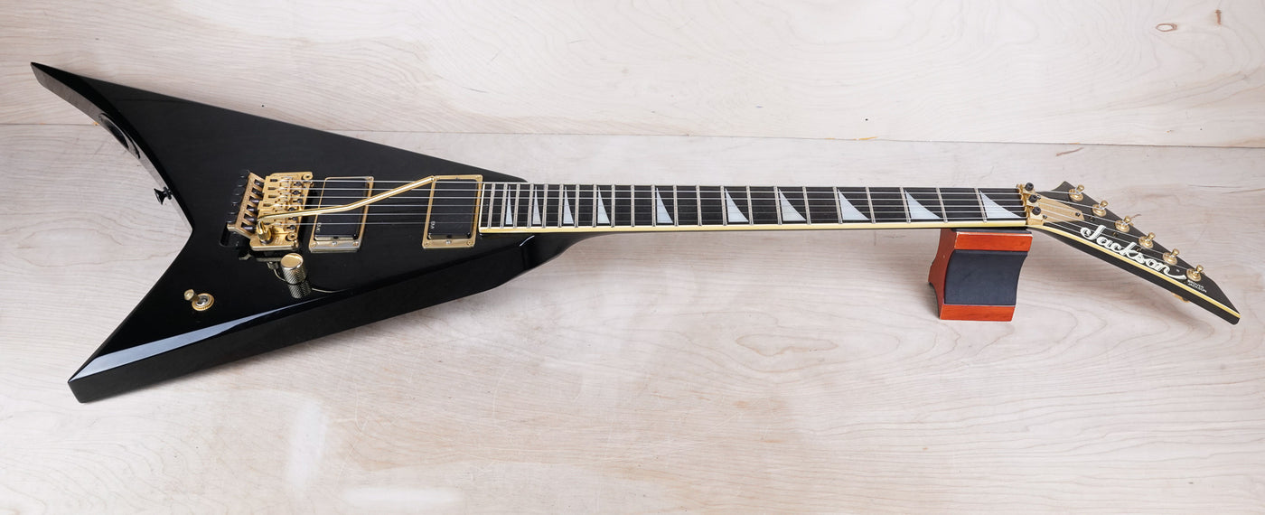 Grover Jackson Randy Rhoads RR Dan Spitz Professional MIJ 1991 Black V Anthrax Schaller Locking Tremolo Japan w/ Bag