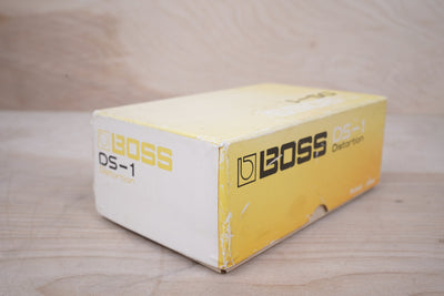 Boss DS-1 Distortion (Black Label, Silver Screw Long Dash) 1979 Orange MIJ 8400 Made in Japan in Box