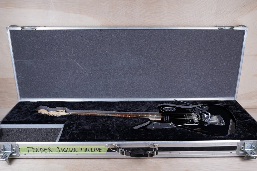 Fender Limited Edition Jaguar Thinline MIJ 2012 Black Japan