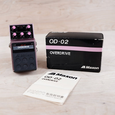 Maxon OD-02 Overdrive Distortion Made in Japan MIJ in Box