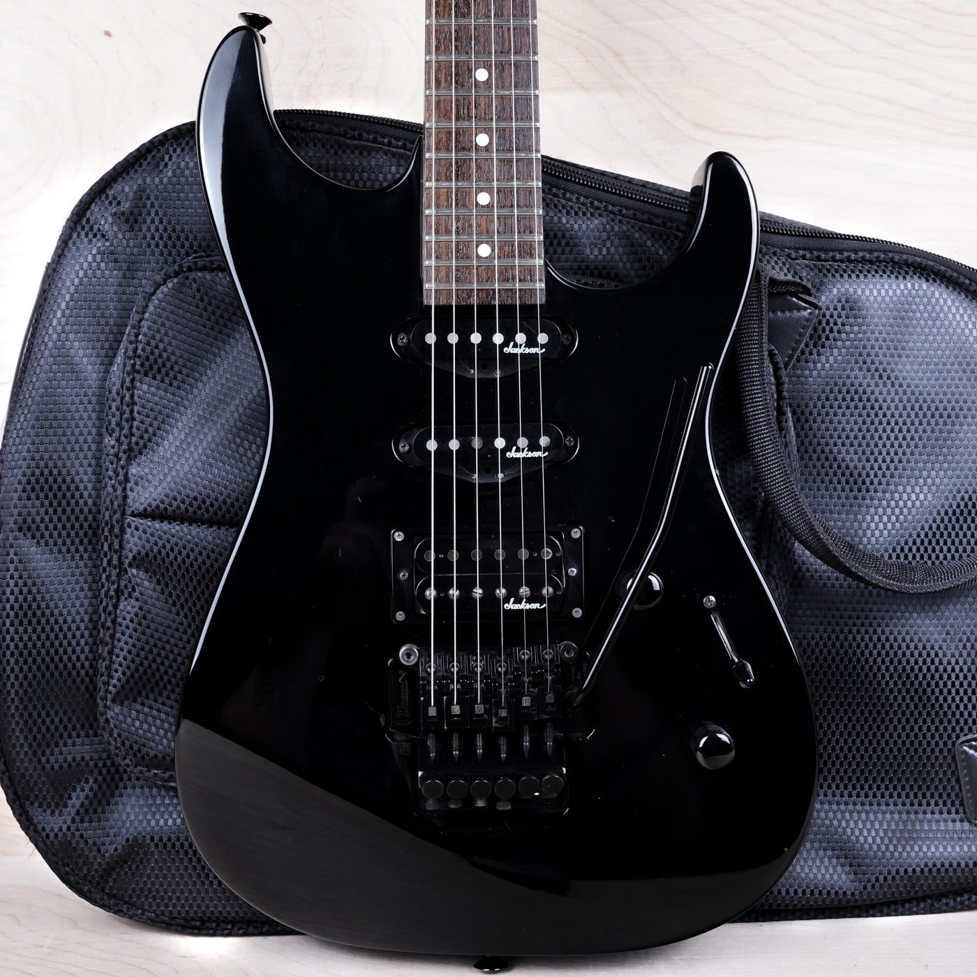 Charvel by Jackson DK-3 SSH MIJ 1980s Black Made in Japan w/ Bag