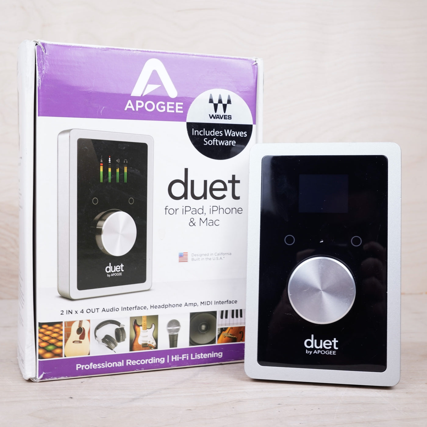 Apogee Duet 2 USB Audio Interface Boxed w/ Breakout Cable, USB Cable, Power Supply