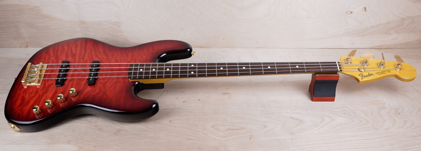 Fender Exclusive Series JB-62G Jazz Bass CIJ 2002 Red Flamed Top w/ Bag