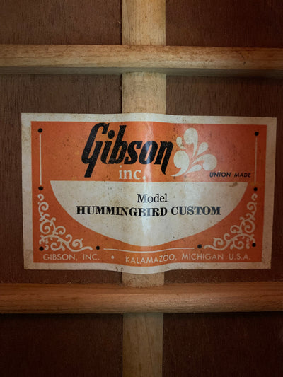 Gibson Hummingbird Custom 1977 Wine Red Vintage w/ OHSC