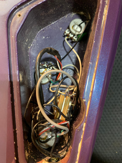 Jackson Randy Rhoads V RR Standard MIJ Neck Thru 1993 Blue Purple Japan w/ Bag