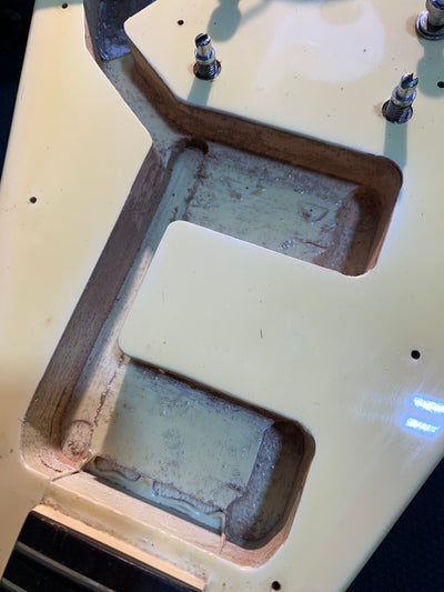 Greco FV600 MIJ 1978 White Vintage Japan '67 Reissue Flying V Style w/ Hard Case