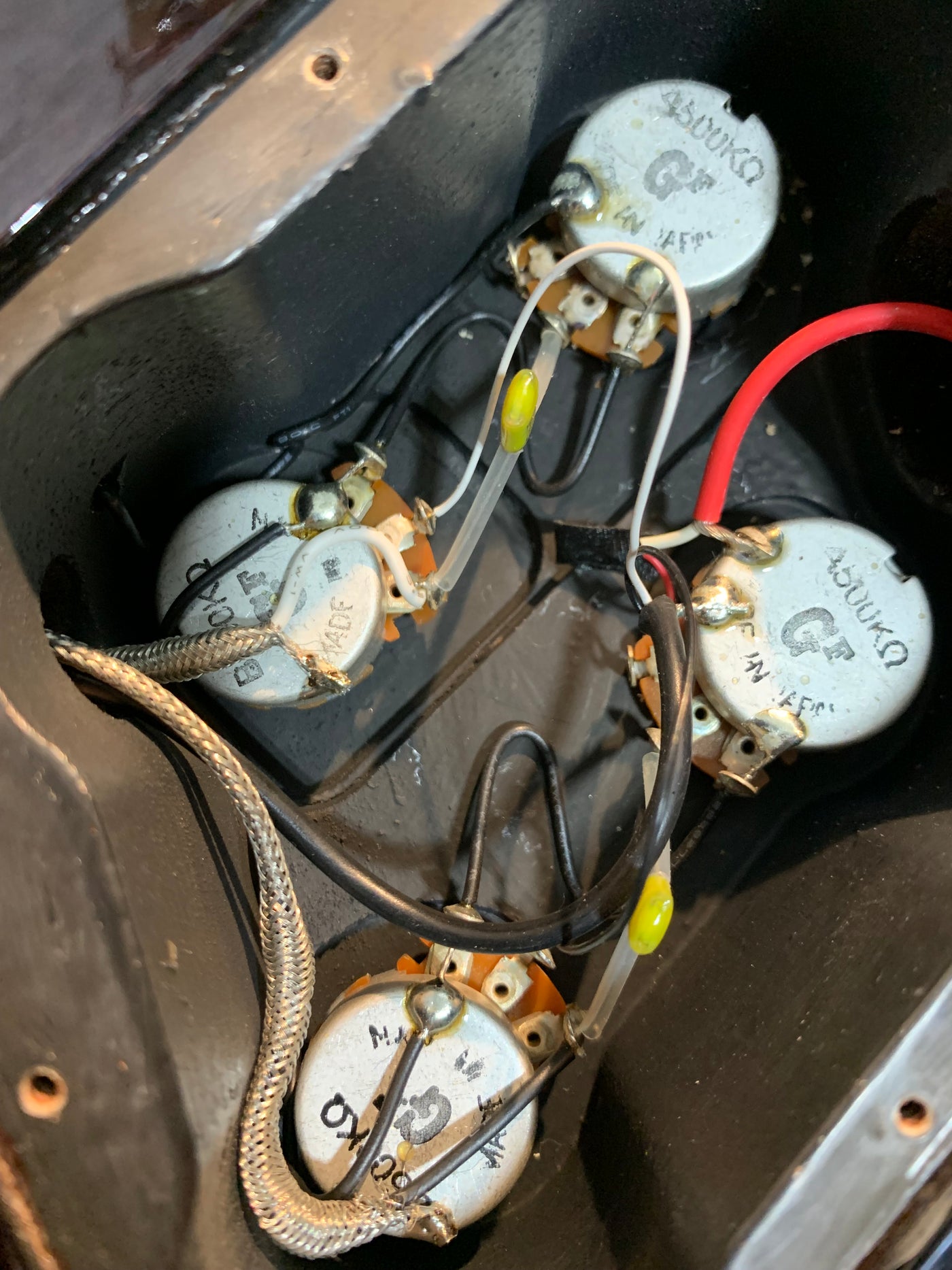 Tokai Love Rock LS142Q 2019 See-Through Black Quilt Top Standard Made in Japan MIJ w/ Bag