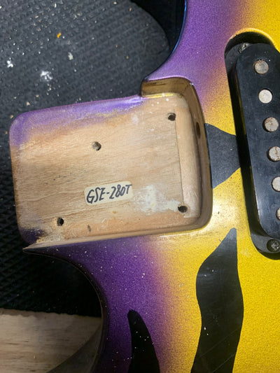 ESP GSE-280T George Lynch Signature 1980's Sunburst Purple Tiger w/ Bag
