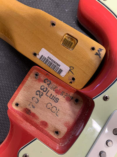Fender American Special Stratocaster Partscaster HSS Fiesta Red Robert Cray Neck w/ Hard Case