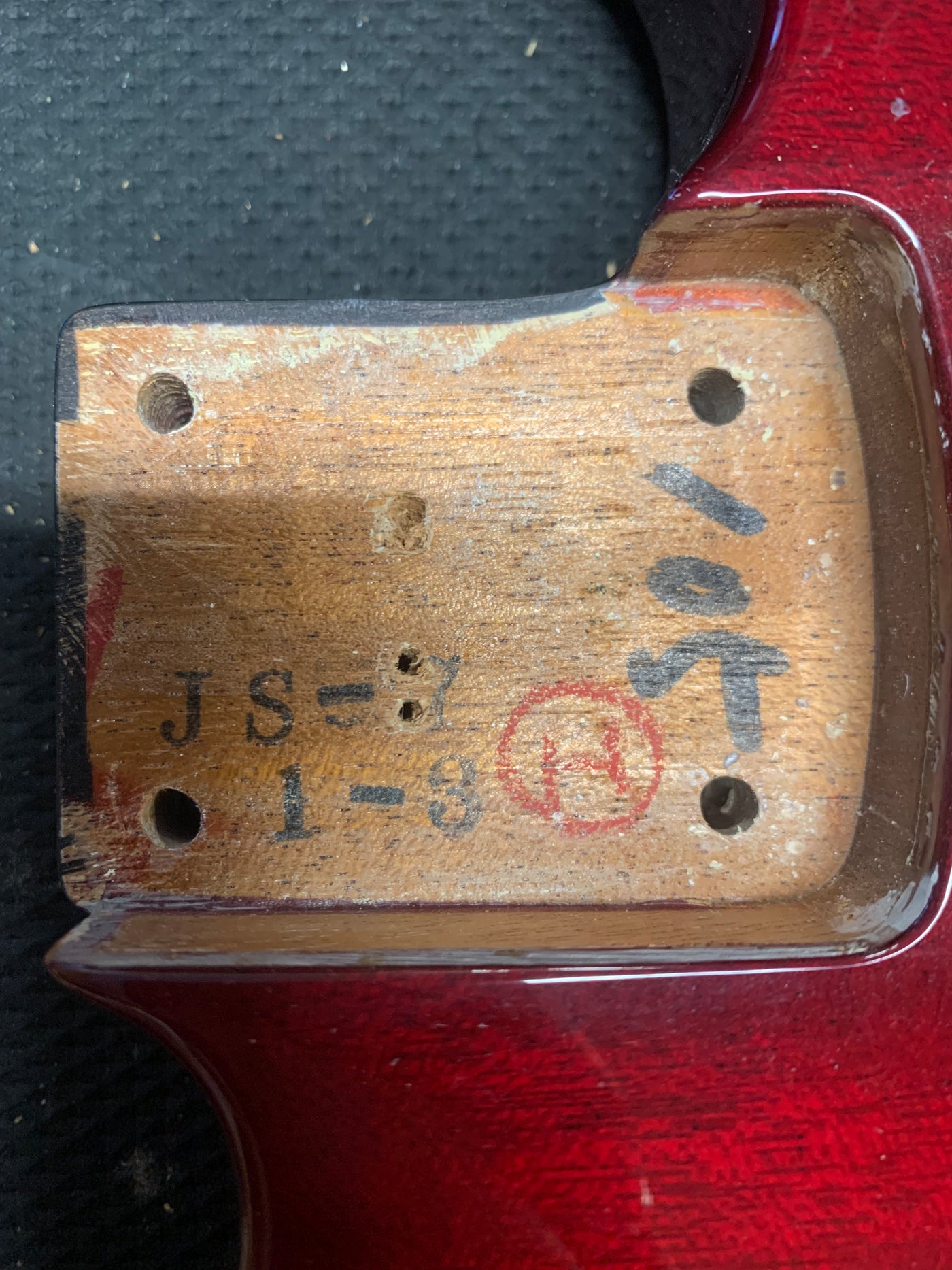 Grover Jackson Dinky Standard JS Series SSH MIJ 1992 Transparent Red Made in Japan w/ Hard Case
