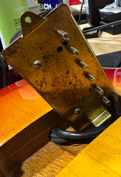 Burny FLC-85 Custom MIJ 1976 with Vintage Dimarzio PAF Pickups Double White Japan Tereda w/ Gig Bag