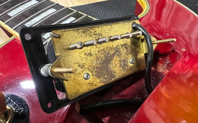 Burny FLC-85 Custom MIJ 1976 with Vintage Dimarzio PAF Pickups Double White Japan Tereda w/ Gig Bag