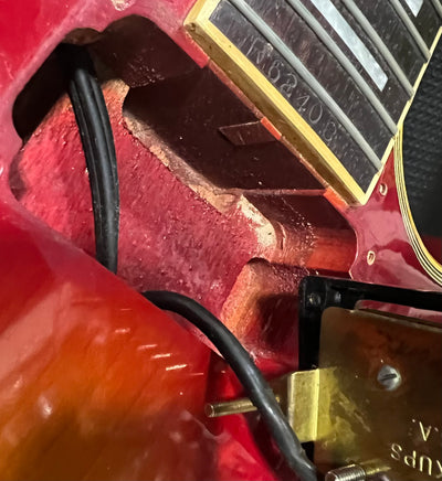 Burny FLC-85 Custom MIJ 1976 with Vintage Dimarzio PAF Pickups Double White Japan Tereda w/ Gig Bag