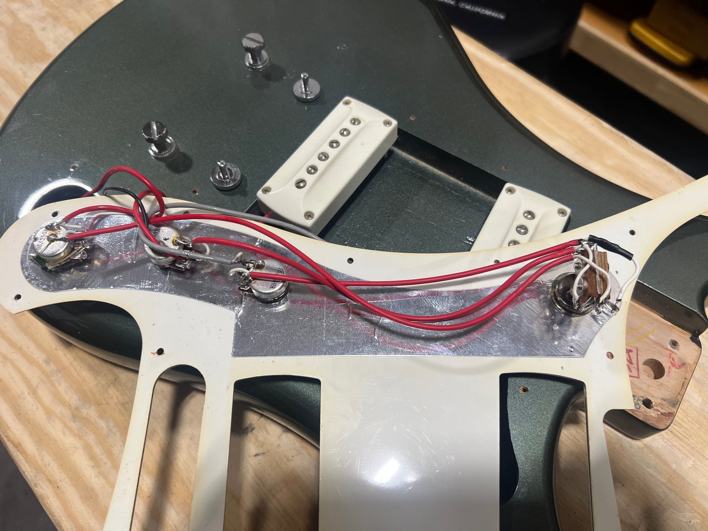 Yamaha Flying Samurai SGV-500S 2001 Mist Green Metallic Tune-O-Matic Hardtail Bridge w/ Bag