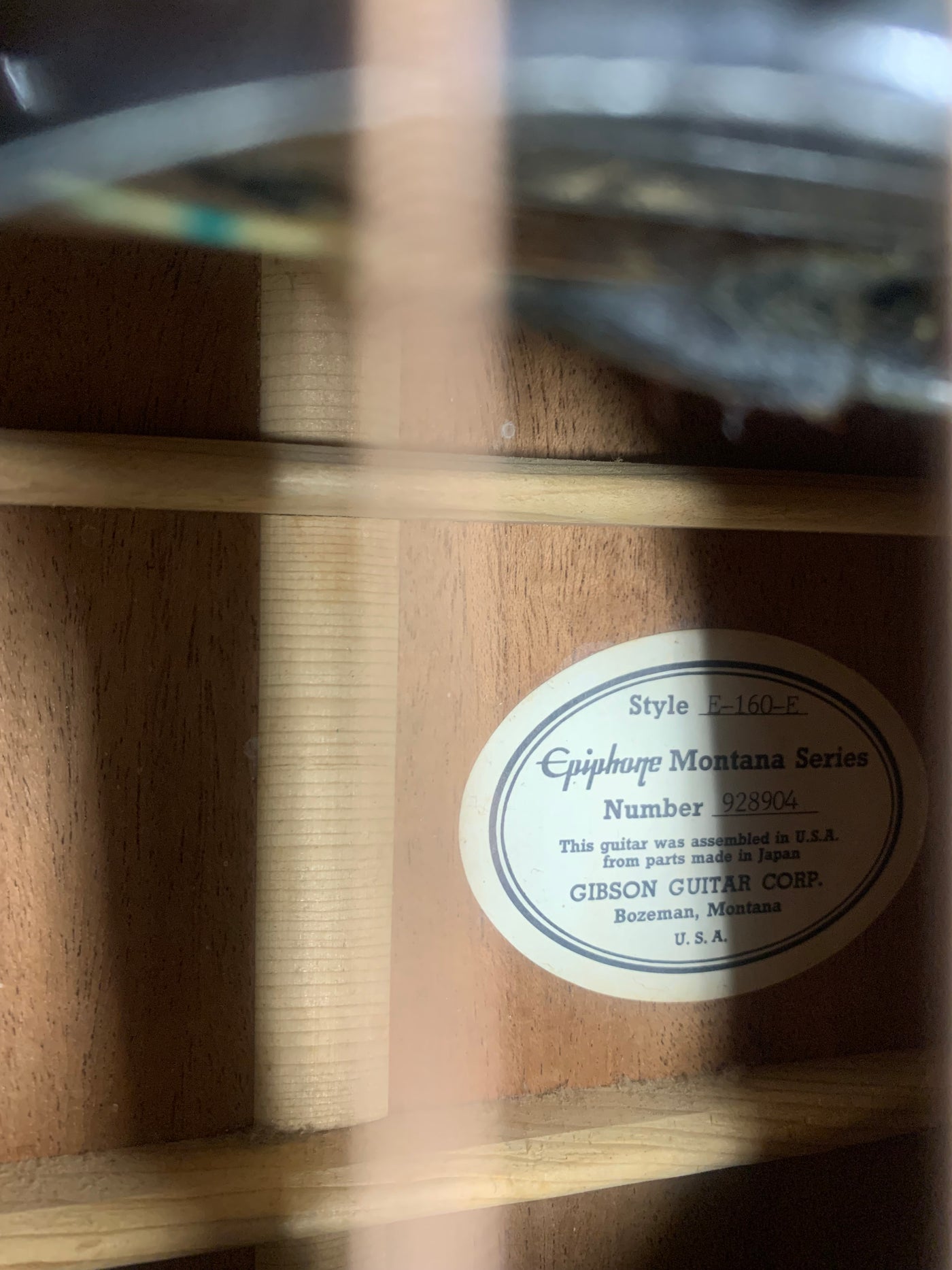 Epiphone E-160-E 1991 Sunburst John Lennon Made in USA Rare w/ Hard Case