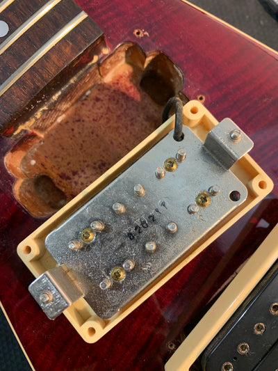 Greco Flying V Non Catalog MIJ 1982 Red Flame CMT Style Made in Japan w/ Bag