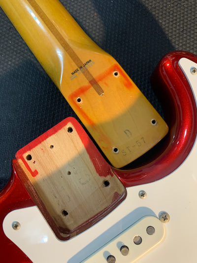 Fender ST57-70TX Stratocaster Reissue MIJ 1993 Candy Apple Red USA Texas Special Pickups w/ Bag