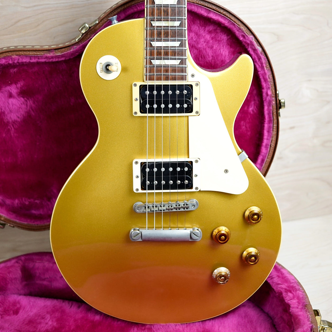 Epiphone LPS-80 Les Paul Standard 1998 Goldtop with Open Book