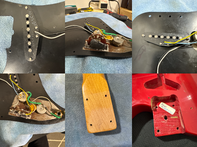 Fender Bullet S-2 1981 Red USA "V" Neck Telecaster Style SS w/ Bag