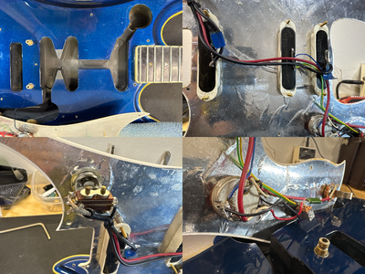 Guyatone LG-2100 Sharp 5 MIJ 1994 Blue Bartolini Pickups Japan w/ Bag