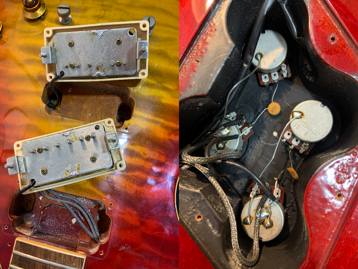 Orville LPS-75 Les Paul Standard MIJ 1993 Cherry Sunburst Quilt Top Japan Gibson w/ Bag