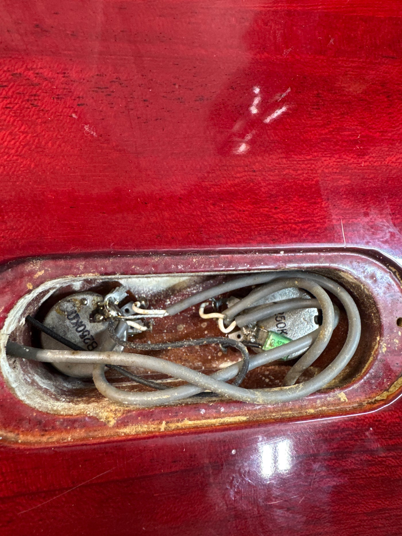 Burny Rock'n Roll Version TV-55 MIJ 1986 Cherry Vintage Japan Junior Double Cutaway Jr DC w/ Bag