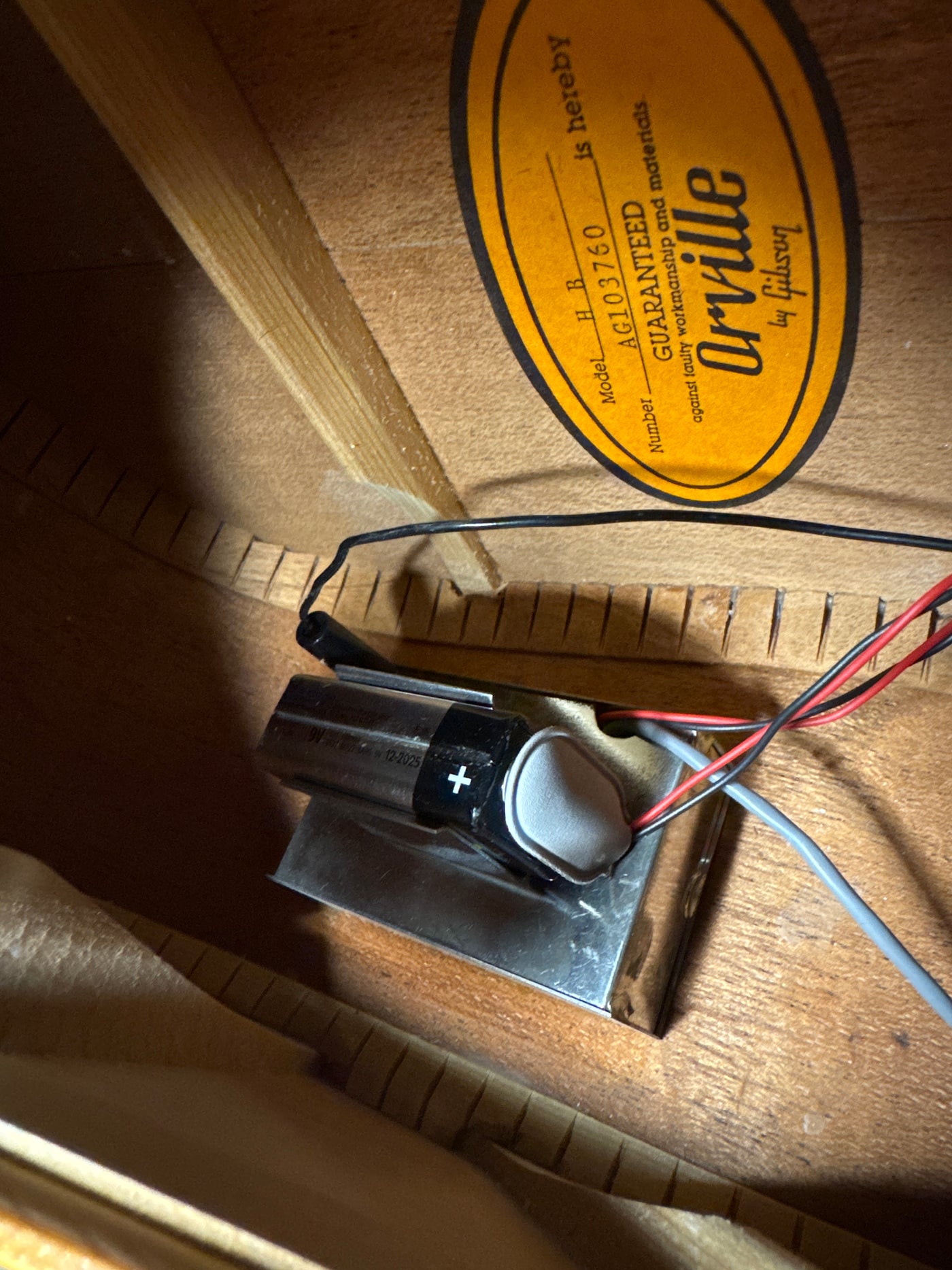 Orville by Gibson Hummingbird MIJ 1991 Natural Lacquer Finish Japan OBG w/ Hard Case