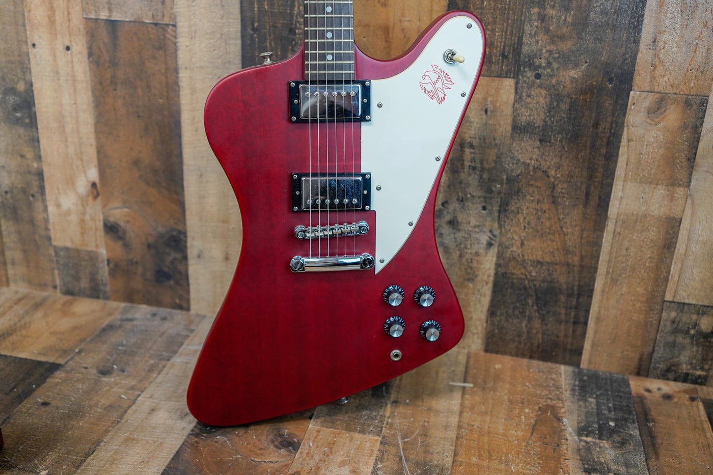 Epiphone by Gibson Firebird Studio 2006 Worn Cherry Red
