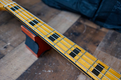 Greco JB-500S Electric J Bass 1974 Sunburst Block Inlays Made in Japan MIJ W/ Bag