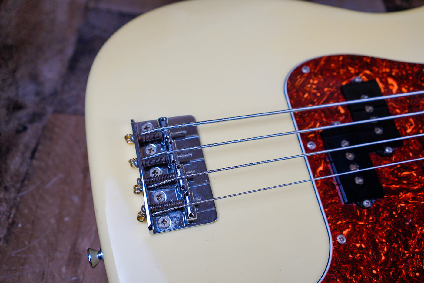 Schecter P Bass 1992 4 String Precision Style Vintage White Made in Japan MIJ W/ Bag