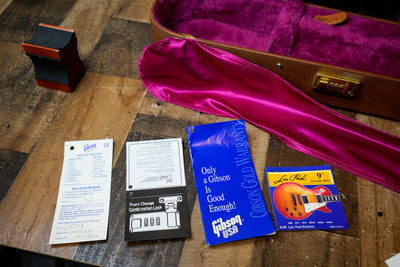 Gibson Les Paul Standard Factory Gold Hardware 1998 Cherry Sunburst w/ OHSC. Tags
