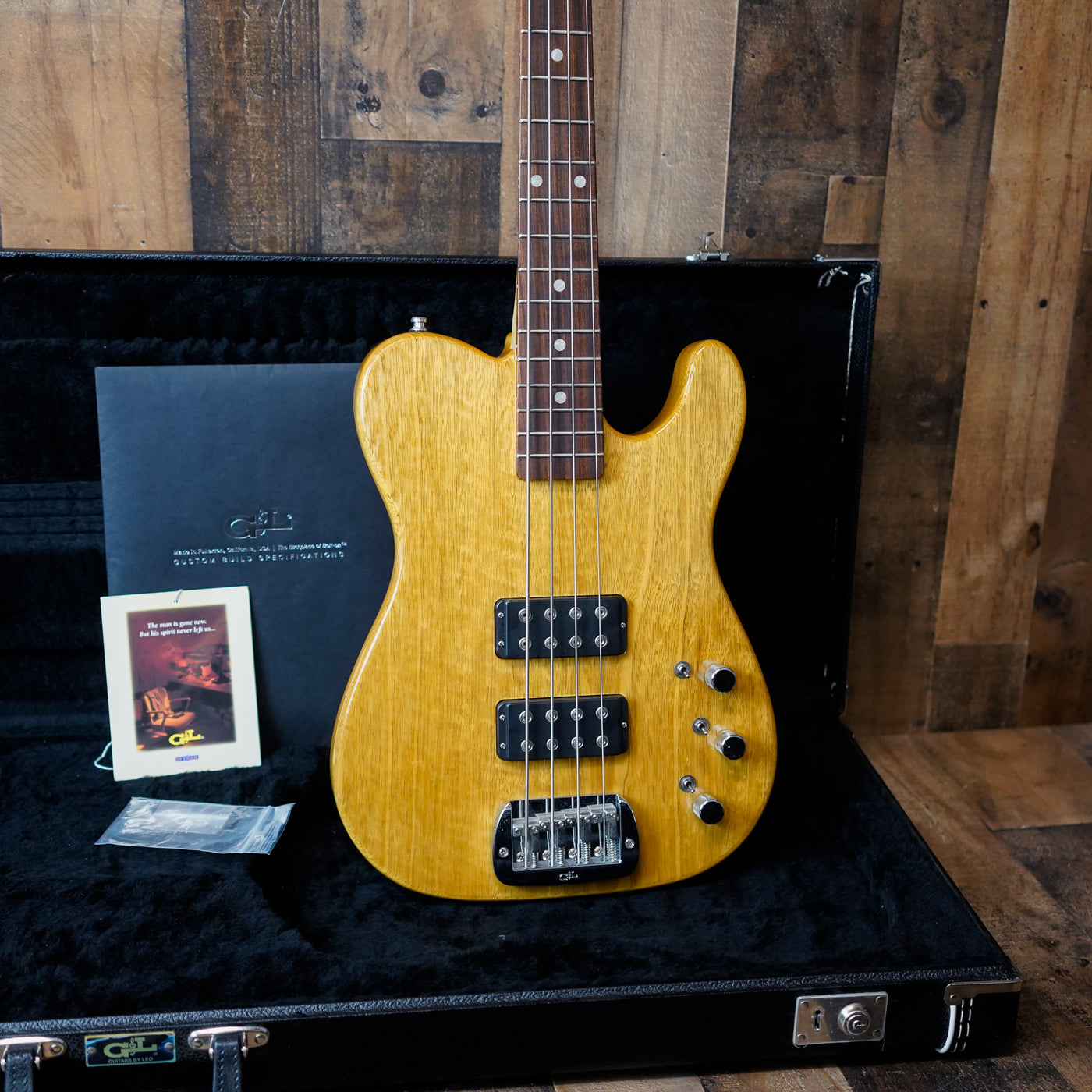 G&L ASAT Bass Limited Edition 2011 Natural Korina Collection Rare w/ OHSC