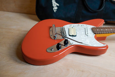 Fender Kurt Cobain Signature Jag-Stang 2002 Fiesta Red Crafted in Japan w/ Bag