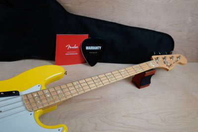 Fender MIJ Limited International Color Series Jazz Bass 2022 Monaco Yellow w/ Bag