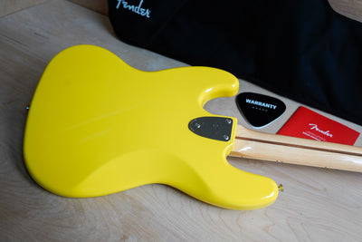 Fender MIJ Limited International Color Series Jazz Bass 2022 Monaco Yellow w/ Bag