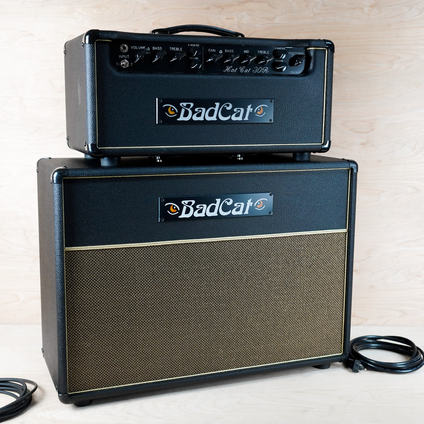 Bad Cat Hot Cat 30R Had Wired Legacy Series 30-Watt Guitar Amp Head & 2x12 Cab