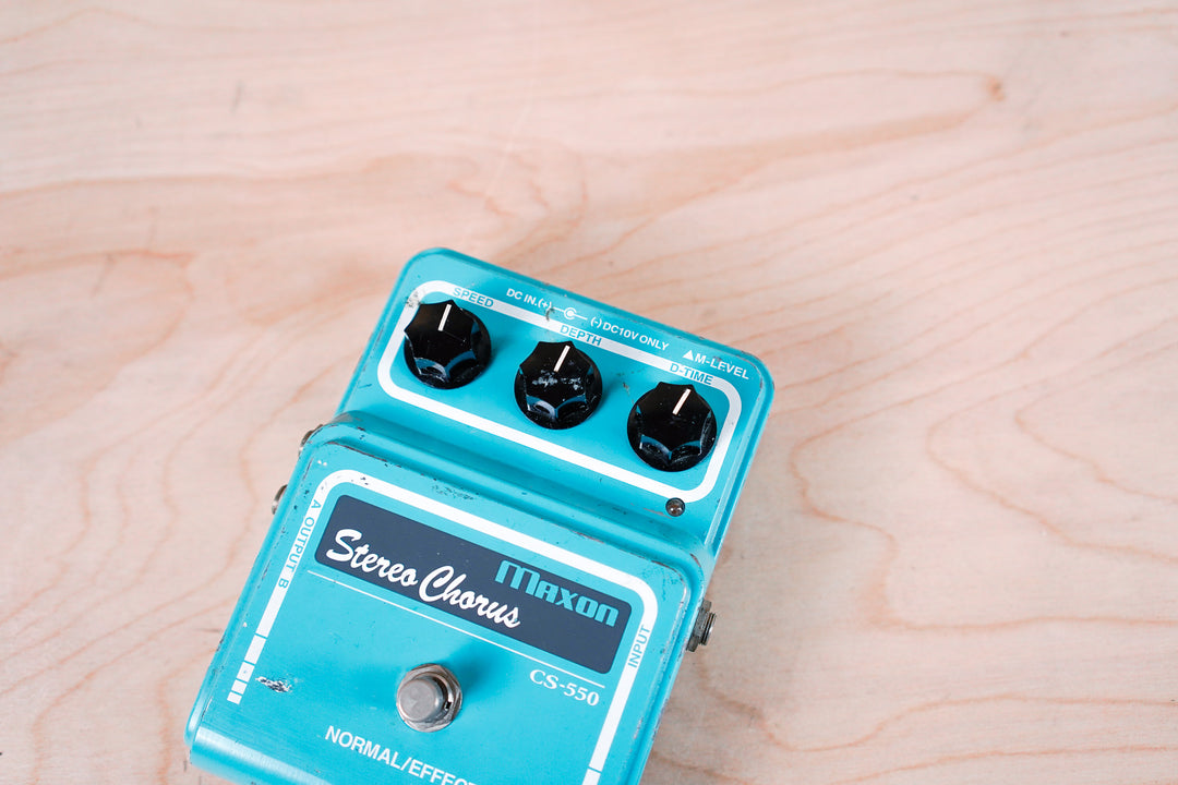 Maxon CS-550 Stereo Chorus Pedal Blue Made in Japan MIJ