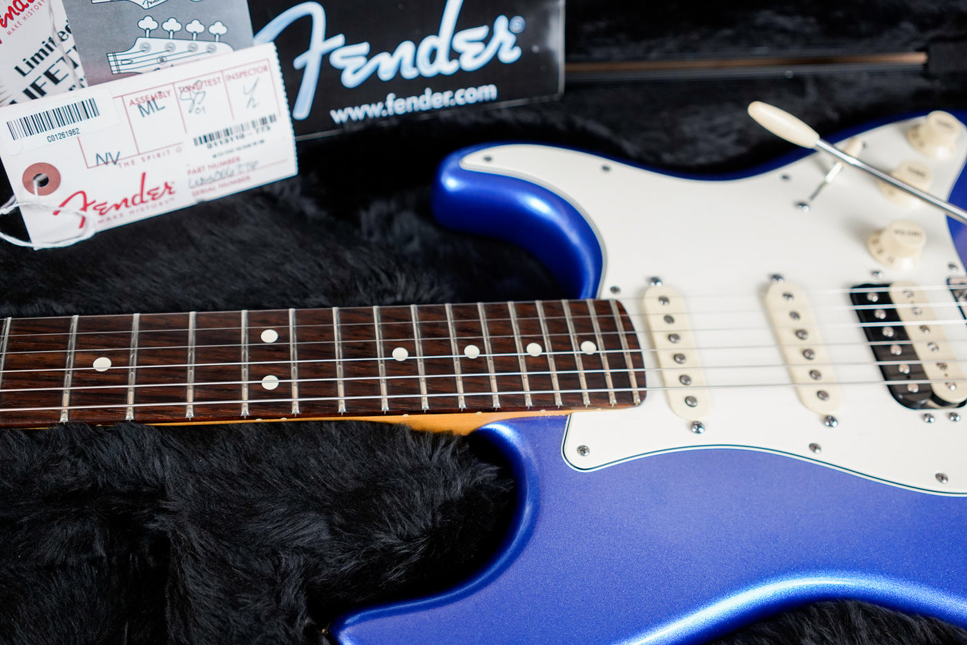 Fender American Standard Stratocaster HSS Shawbucker 2015 Ocean Blue Metallic w/ OHSC