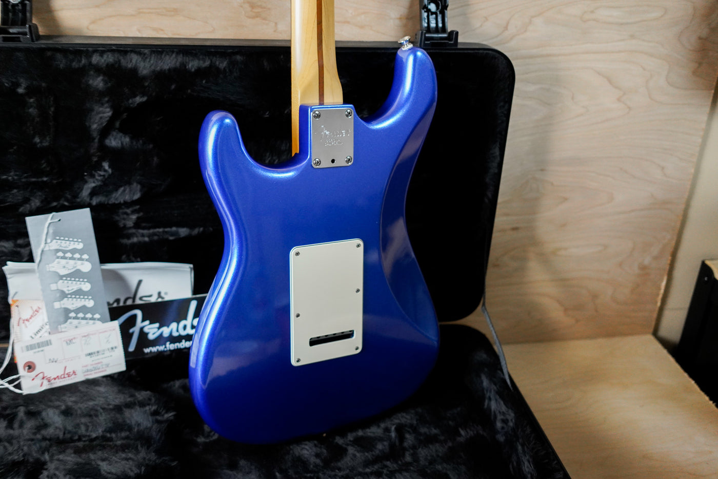 Fender American Standard Stratocaster HSS Shawbucker 2015 Ocean Blue Metallic w/ OHSC