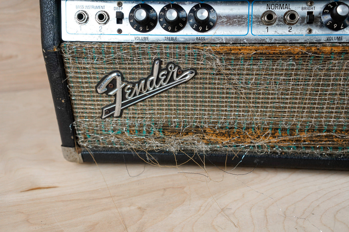 Fender Bassman 100 Guitar Amp Head 1974 Vintage Silverface