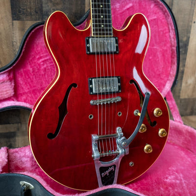 Orville by Gibson ES-335 Dot 1990 Cherry Modded Bigsby w/ Hard Case