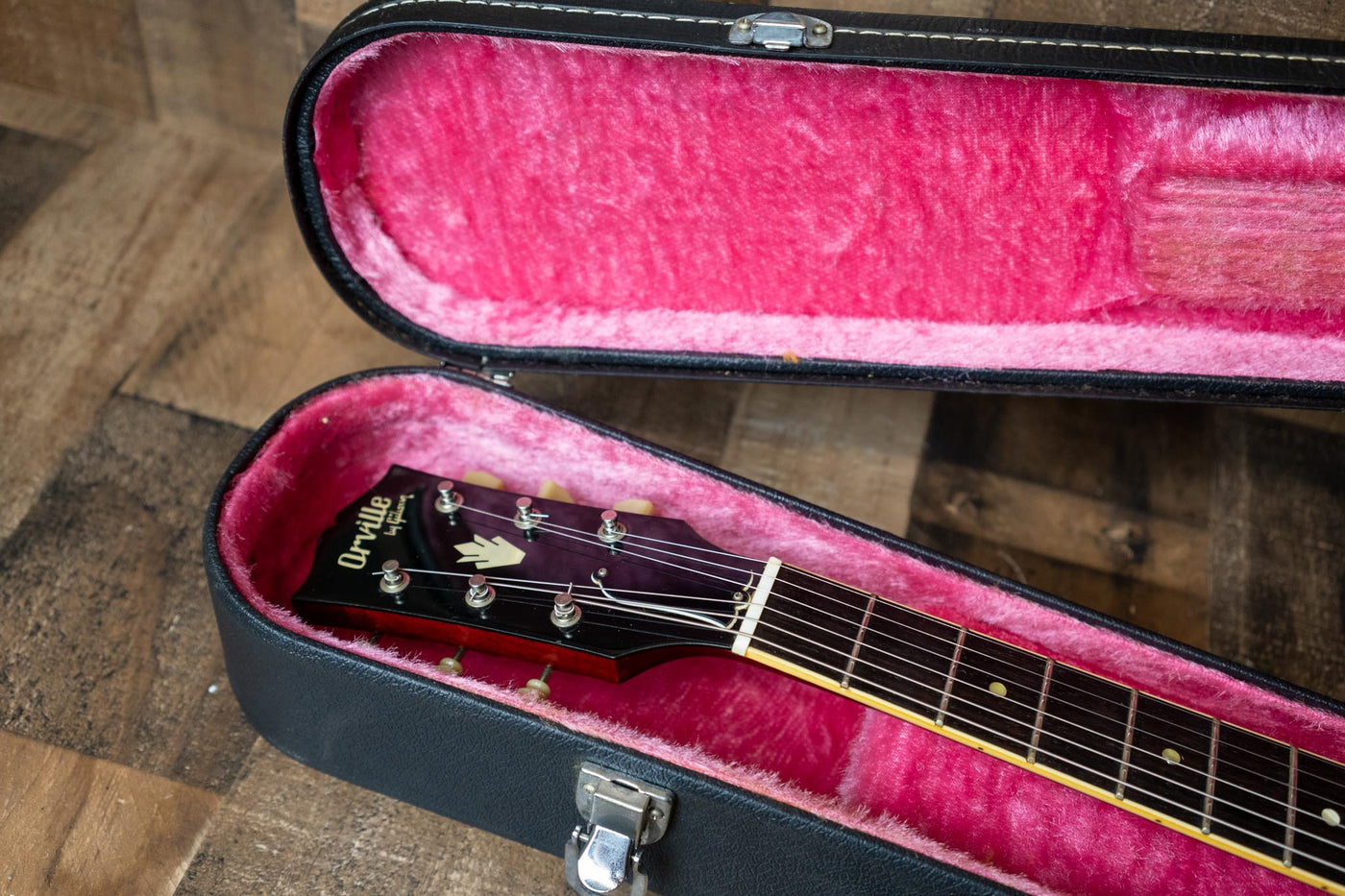 Orville by Gibson ES-335 Dot 1990 Cherry Modded Bigsby w/ Hard Case