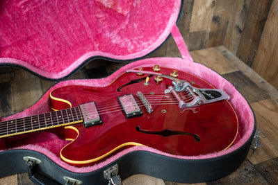 Orville by Gibson ES-335 Dot 1990 Cherry Modded Bigsby w/ Hard Case