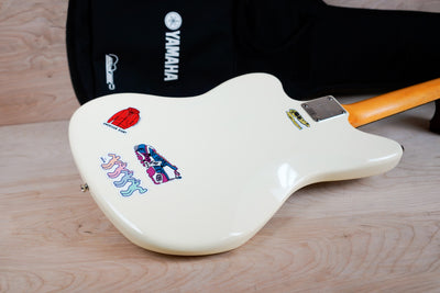 Fender Squier J Mascis Jazzmaster 2021 Vintage White Laurel Fretboard w/ Gig Bag