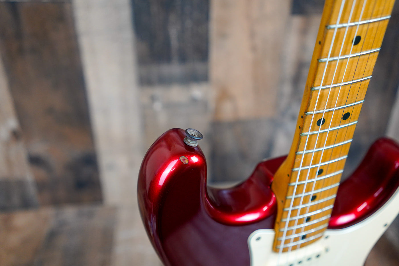 Fender Stratocaster USA 1979-1980 Candy Apple Red Refin Maple Fretboard w/ OHSC