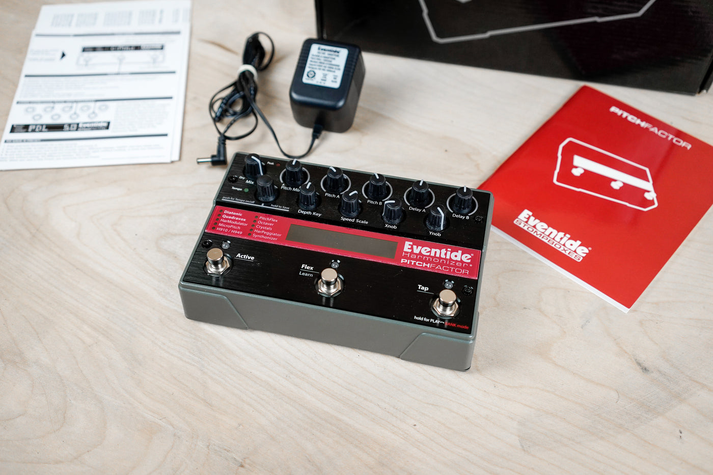 Eventide PitchFactor Harmonizer Pitch and Delay Guitar Pedal in Box