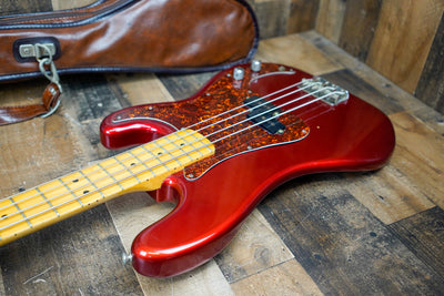 Yamaha PB-600 Pulser P Bass 1983 Candy Apple Red Made in Japan MIJ Great Player! w/ Bag