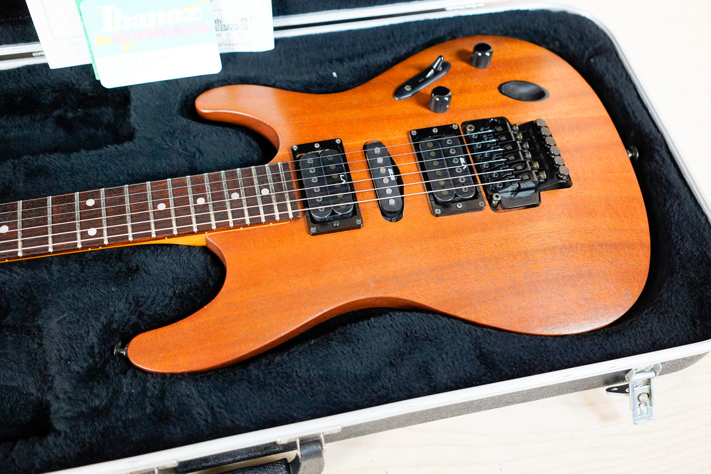Ibanez S470 1999 Natural Stained Oil Made in Japan MIJ w/ OHSC