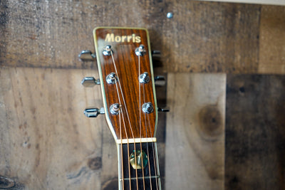 Morris W-40 Acoustic Guitar 1978 Natural Made in Japan MIJ w/ Case
